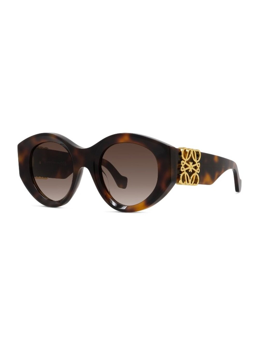 New LOEWE Women's Sunglasses Acetate Frame ANAGRAM LW40188I 52F 50 Havana Round